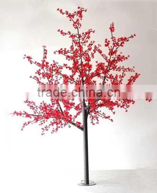 Outdoor light up flower decoration led cherry blossom solar tree light