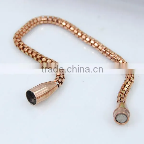 Stainless Steel mesh chain bracelets,Gold plated mesh magnetic bracelets