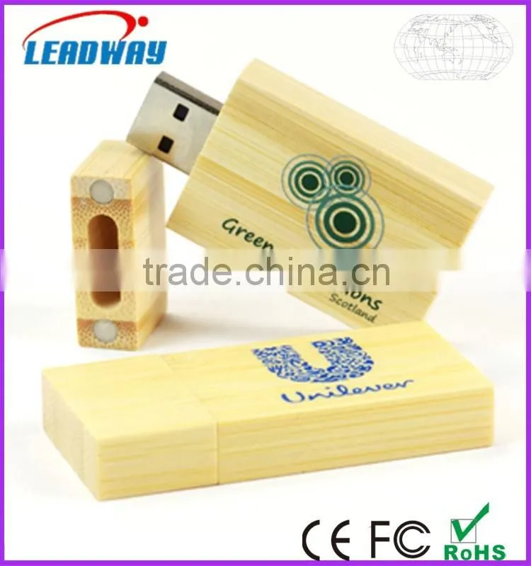 Products novelty bamboo usb flash memory with wooden or bamboo box
