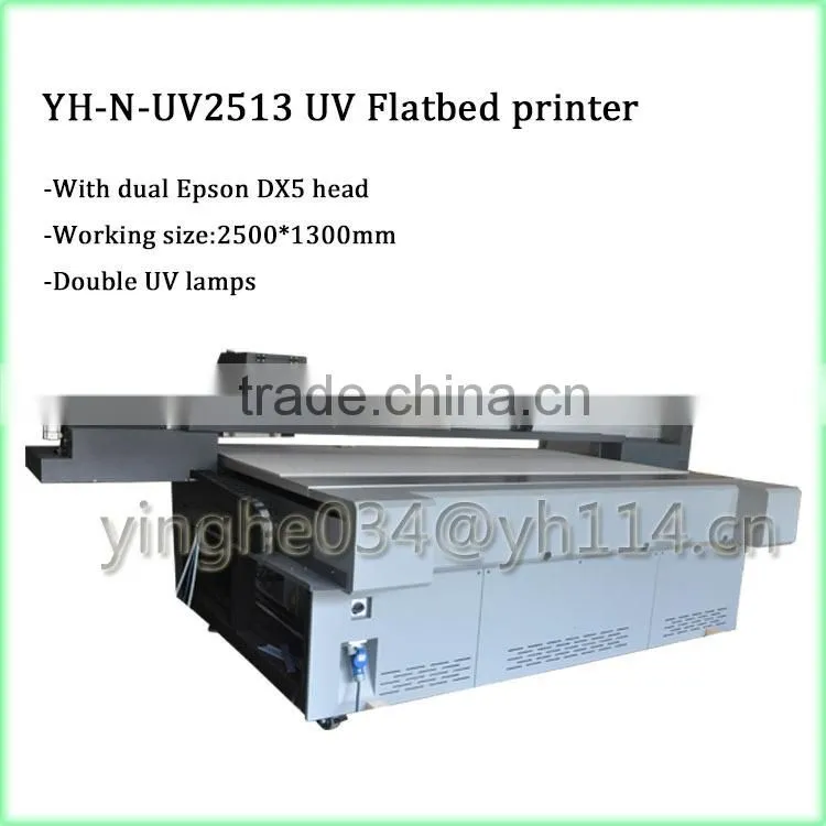 Large Format Digital Flatbed UV Printer For Aluminium Sheet / PVC / Plastic / Pad