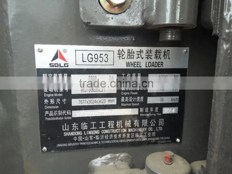 competitive price SDLG wheel loader LG953 in stock