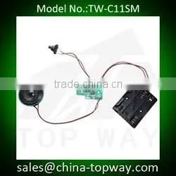 Audio POPs - motion sensor recordable sound module with volume control