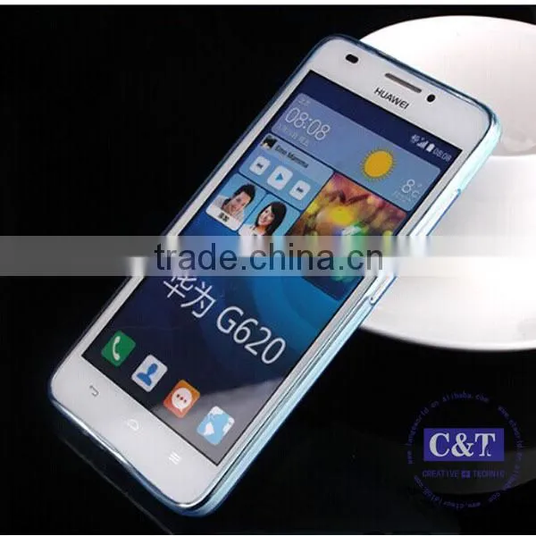 C&T New Arrival Clear TPU Cover for huawei ascend g620s back cover