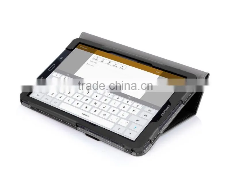 Flip Litchi Pattern Slim Folio Leather Case for Samsung Galaxy Tab A 10.1 T580