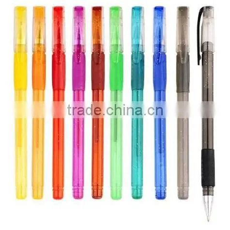 rainbow glitter gel ink pen set (G-108)