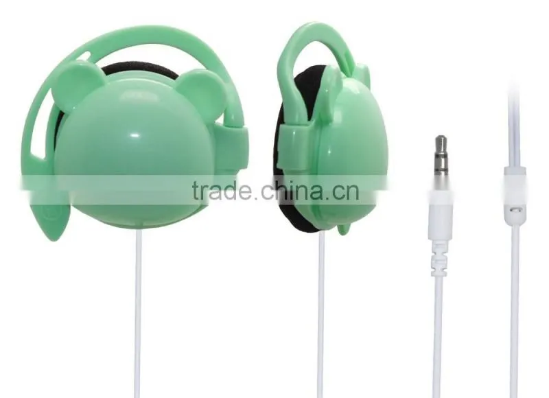 cute ear hook wired earphone headphone headband earphone for kids