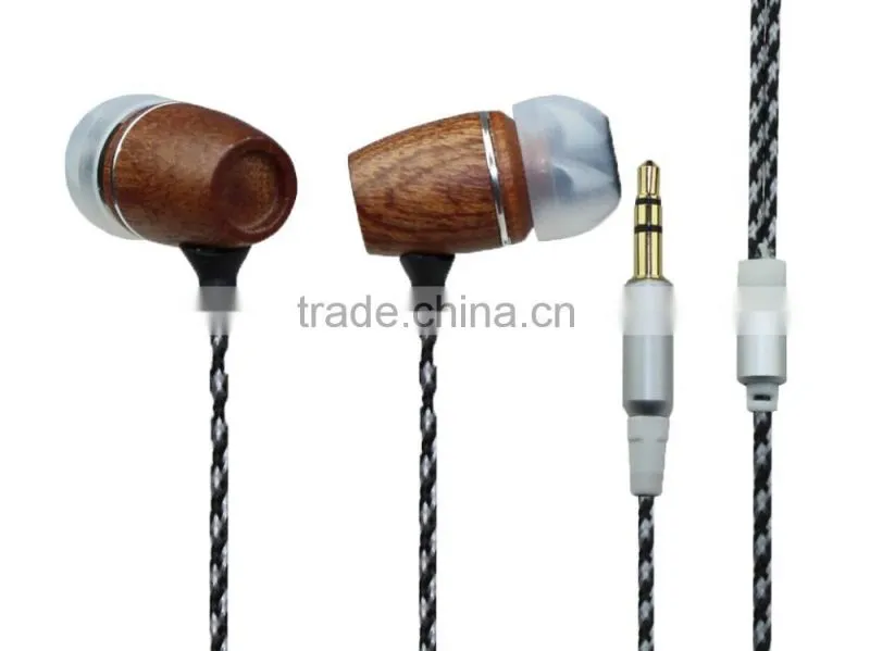 New ! Excellent in ear wood earphones in ear high quality with best price