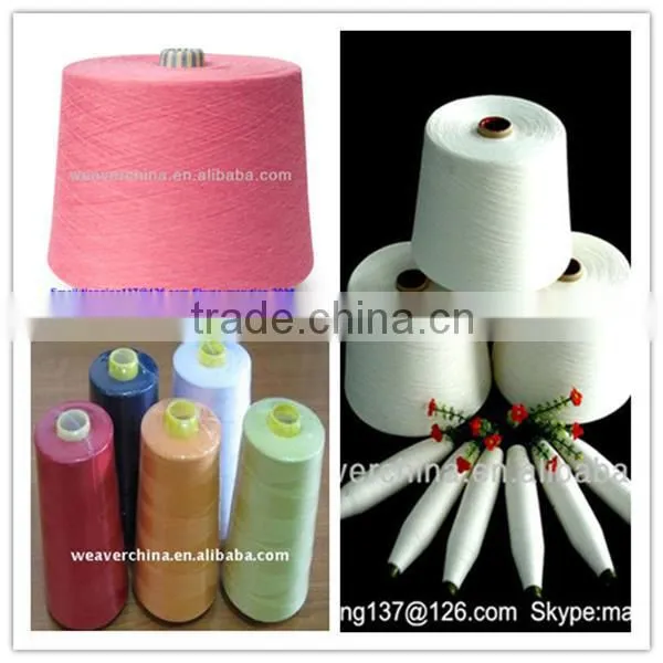 100% dyed spun polyester sewing thread 60/2