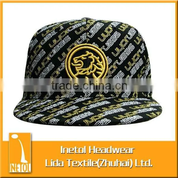 High quality custom brand flat brim baseball cap