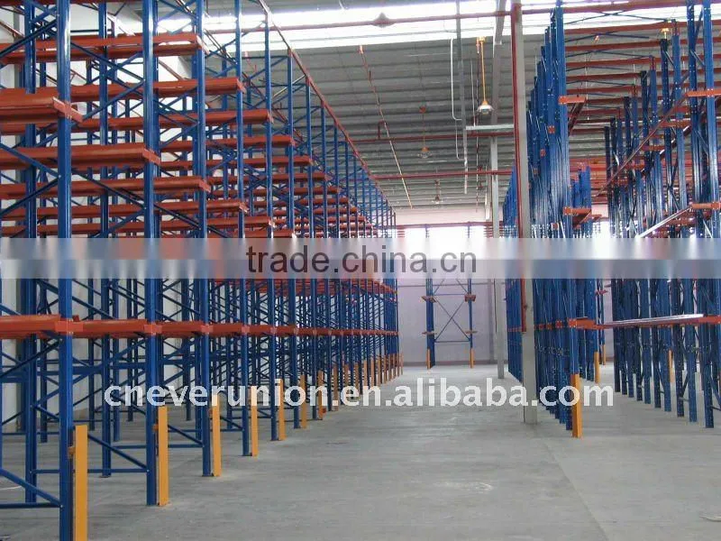 Warehouse storage Q235b steel drive in pallet racking