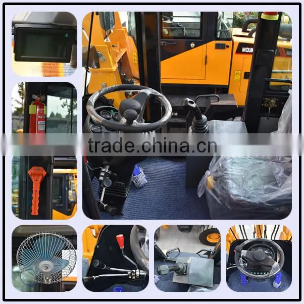 Promotion price 1.5Ton Log grapple Fork Wheel Loader