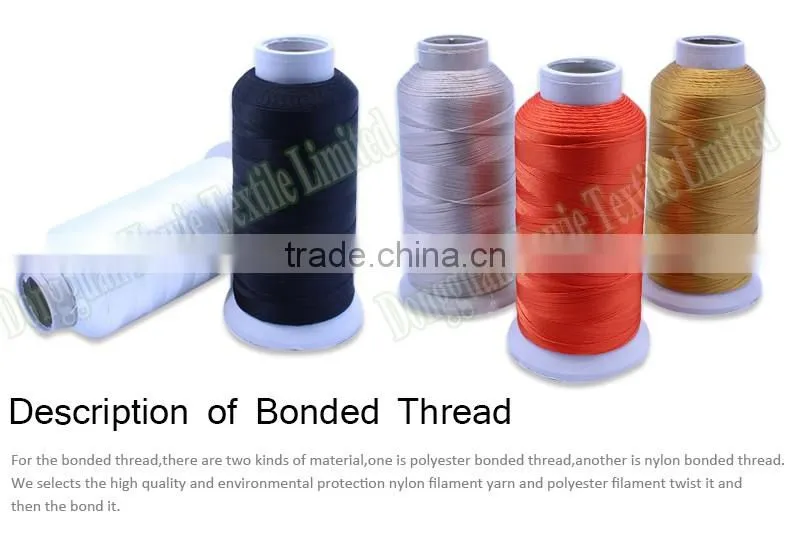 TFO 100% Nylon double 6 Bonded Thread for Leather Sewing