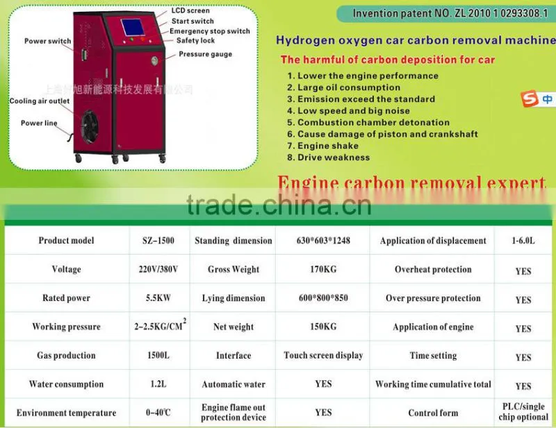 2015 Hydrogen Oxygen Carbon Removal Machine/ High pressure steam cleaning machine
