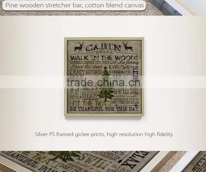 2015 pop selling wall decorative letters oil canvas painting