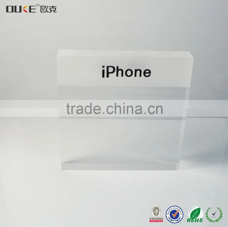 High quality clear acrylic iphone display block wholesale