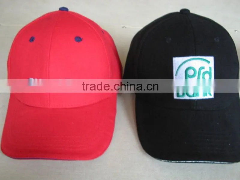 Wholesale Hats And Caps Brand Black/Gray 6 panel baseball cap and hat