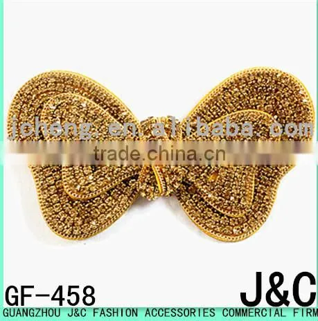 2015 the most fashionable rhinestone stone shoe bow