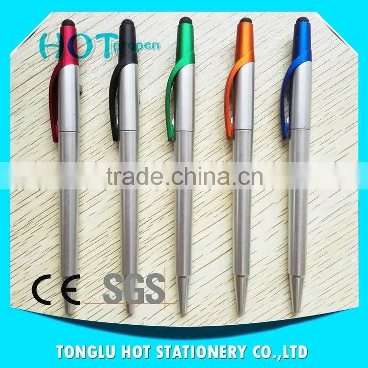 The best selling products Lacquer silver barrel screen brush stylus pen