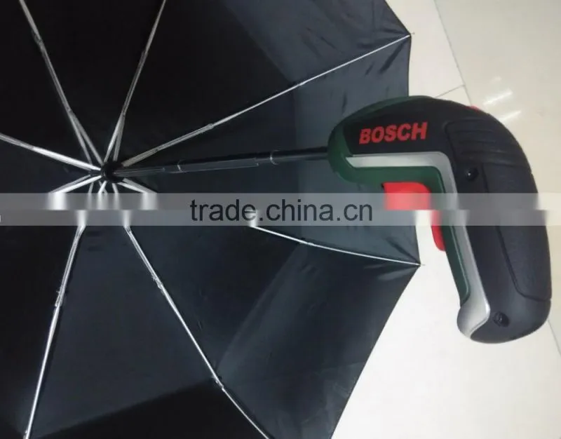 2016 Auto open and close aluminum foldable gun custom shape umbrella