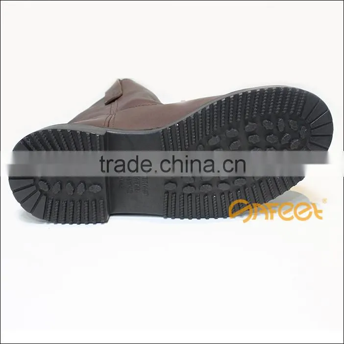 Steel toe cap long fields shoes, latest safety boots, laceless safety boot with ce certificate SA-3305