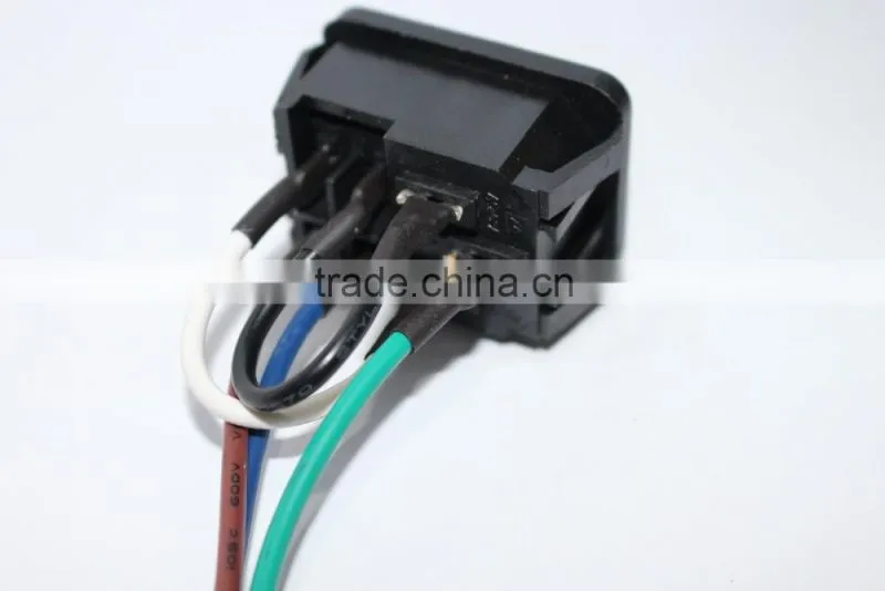 KSM cable and wire harness OEM for Power VH3.96-3P -headed cable 1 meter long three -wire power cord 3.96mm pitch cable terminal