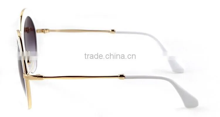 ADE WU reminiscent wholesale metal temple sunglass round SMU 12NS