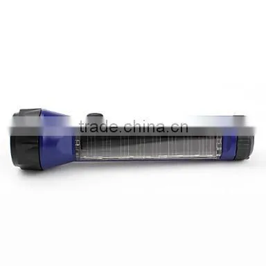 emergency rechargeable led solar flashlight