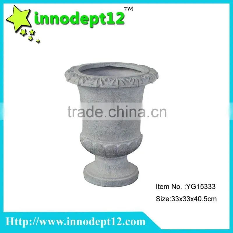 Promotion new design garden pot,decoration vase, cement flower vase design