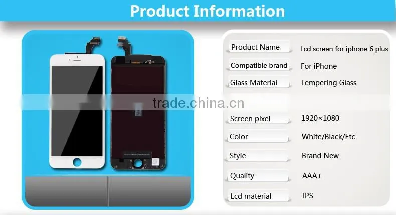 100% Original LCD for iphone6 plus for apple iphone 6 plus original unlocked black