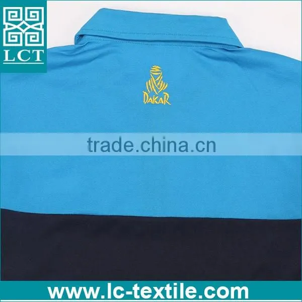 personalized embroidery pique cotton royal blue polo shirt uniform