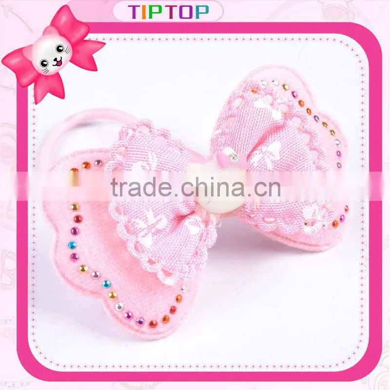 Bow Hair Jacquard Elastic with Hello Kitty Charm