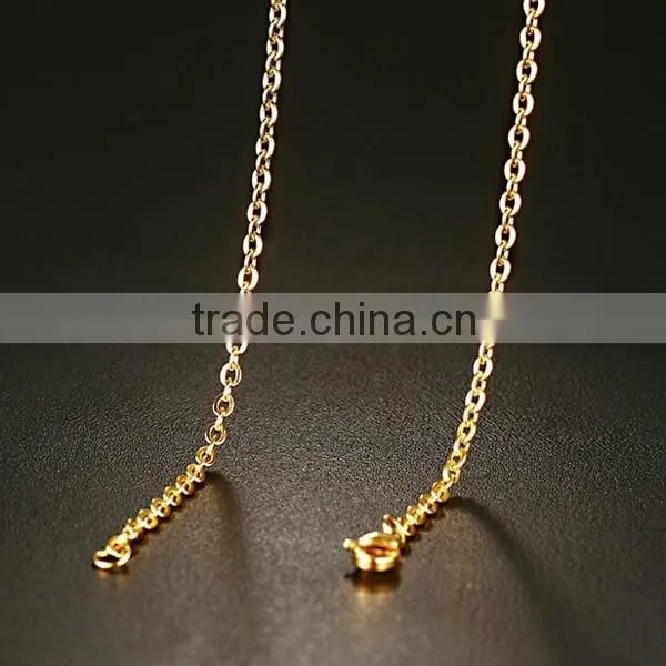Fashion 18K Plated Zircon Infinity Stainless Steel Necklace