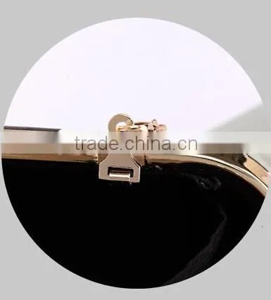 Black White Gum party evening bag high grade PU leather evening bag