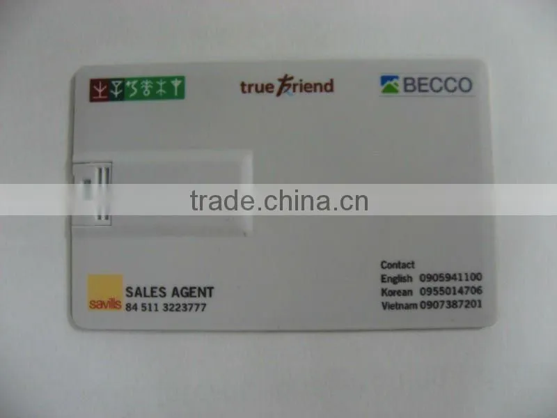 customized credit card usb disk