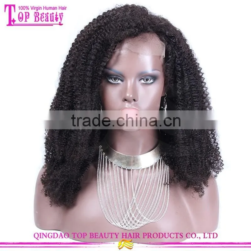 Luffy hair supply 22inch afro kinky curly full lace wigs mongolian kinky curly hair wigs popular curly afro wigs for black women
