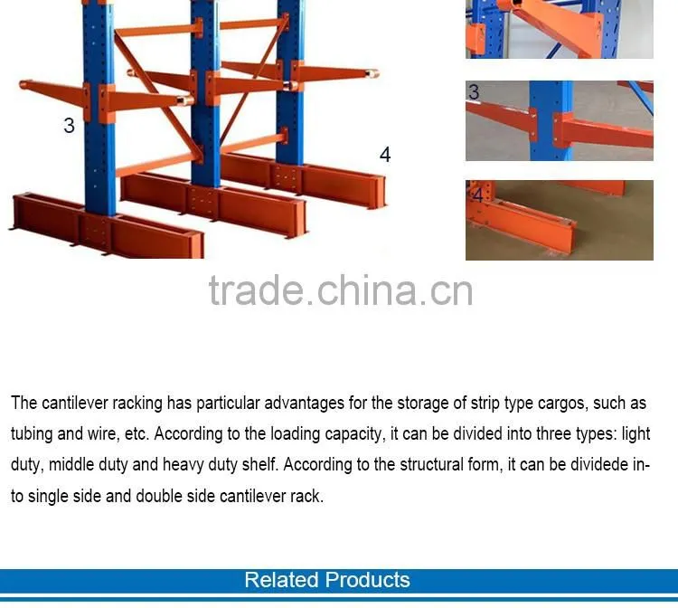 Warehouse Steel Boltless Storage Cargo Gorilla Stacking Cantilever Rack