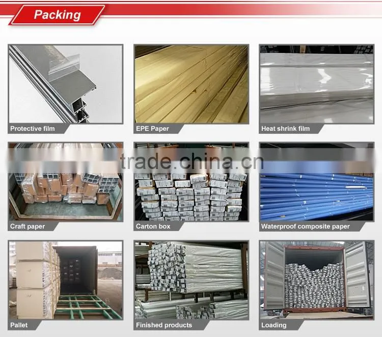 6063-T5 PVDF aluminum extrusion profile for casement window sliding window