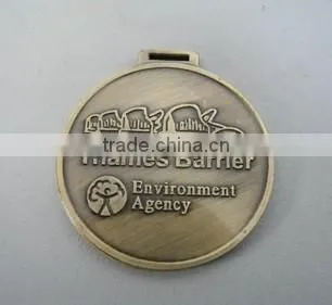 Brass Sports Event medal, Embossed Medal, vintage medal