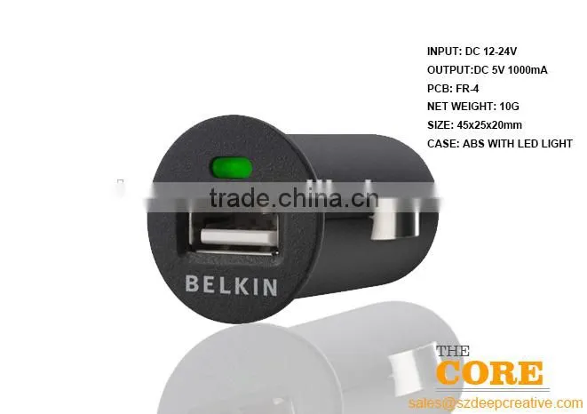 C1 Single USB port car charger,1 port car charger,cheap car usb charger,auto charger