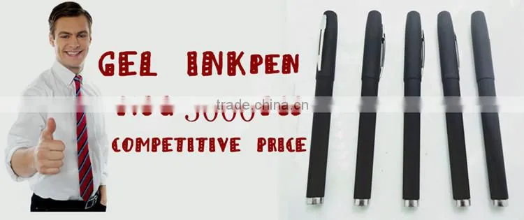 Hot selling Plastic print LOGO gel pen