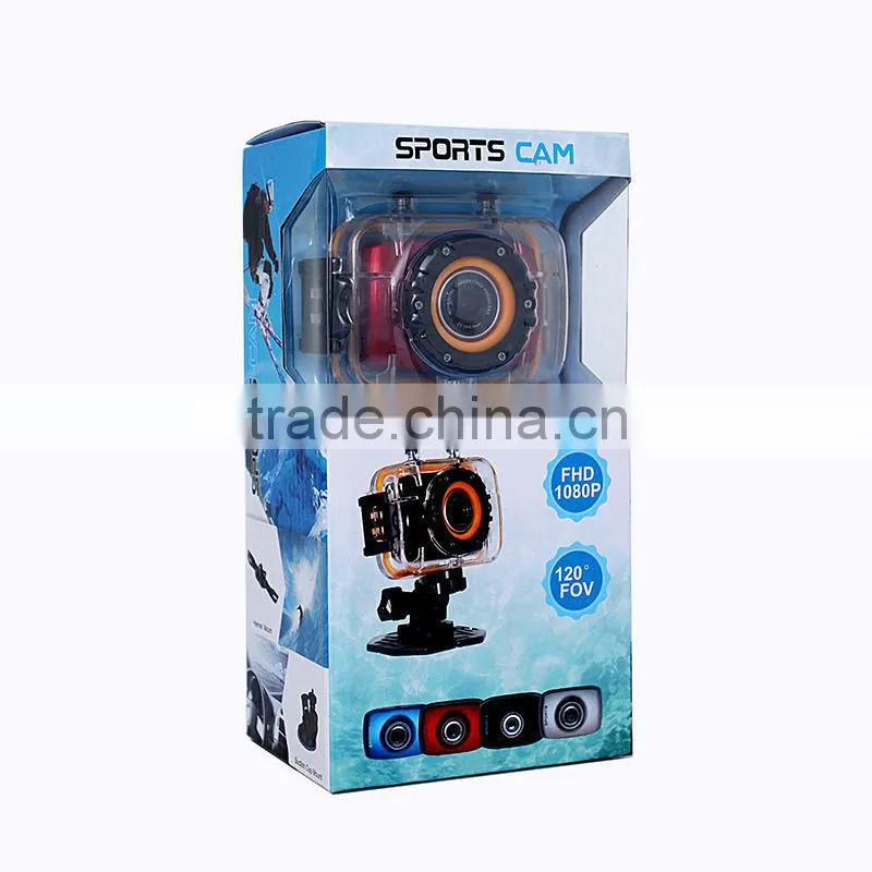 Outdoor waterproof full hd 1080p mini sport camera dvr