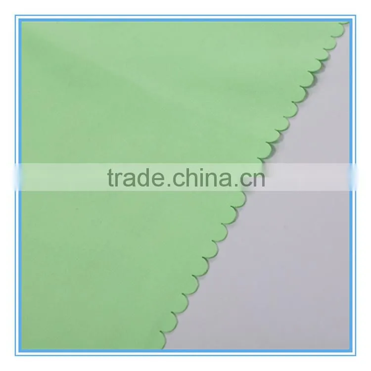 Hot sale green color Microfiber cleaning towel