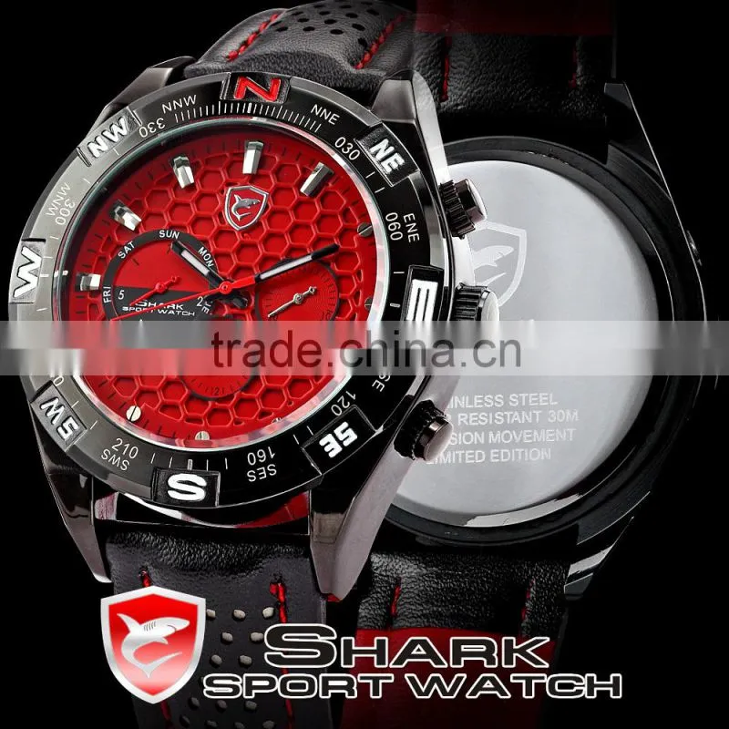Analog Mens waterproof Quartz Chrono Sport Watch SH082