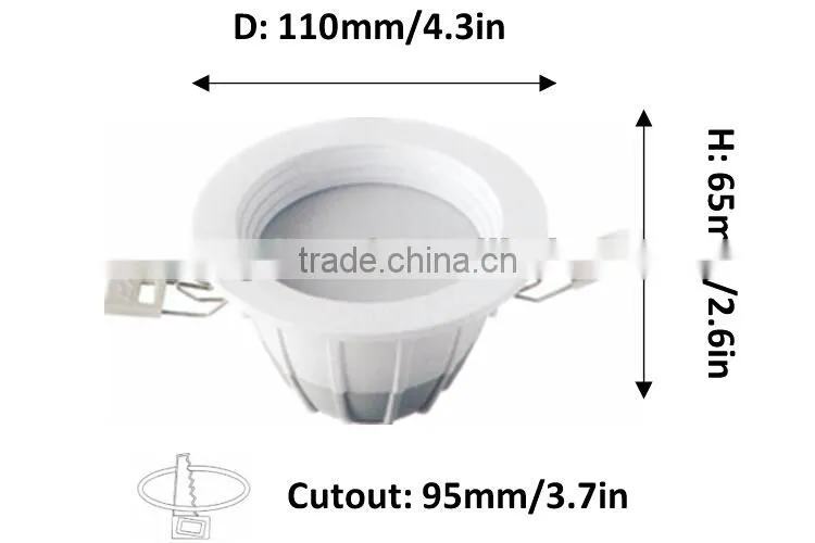 Bulk buy led recessed downlight 6W aluminum 5730 led pcb 3 inch round ceiling light fittings factory price