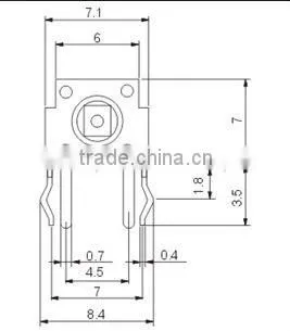 plug-in rubber tact switch ts-1102vt