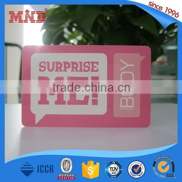 MDCL16 standard size Custom printing rfid pvc cards 125khz writable rfid card T5577 chip