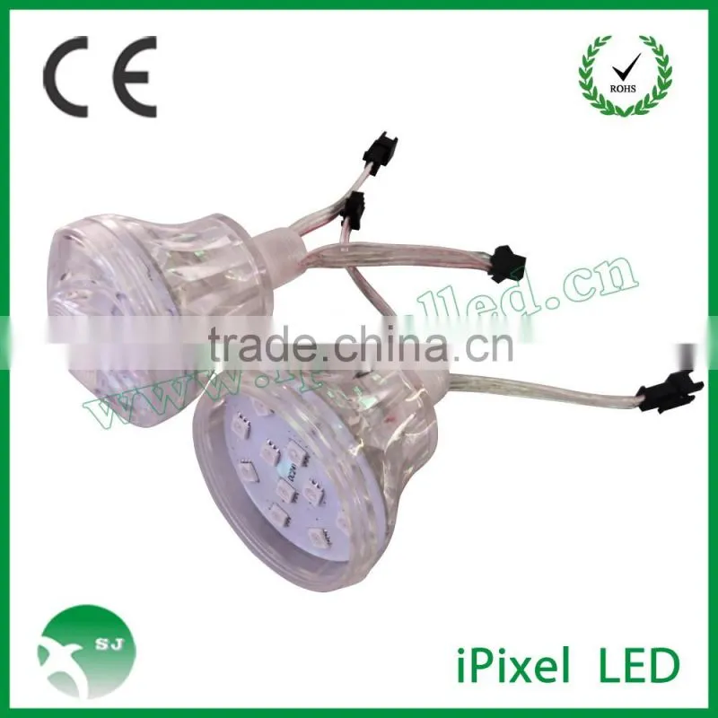 60mm cap rgb pixel led for amusement park rides