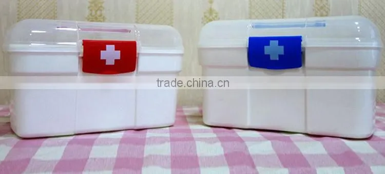 Snap closures design top quality rugged plastic storage box with lid handle