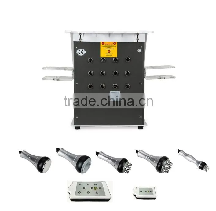 Ultrasonic RF skin tightening skin vacuum shape lipo laser cellulite massage/laser slimming machine