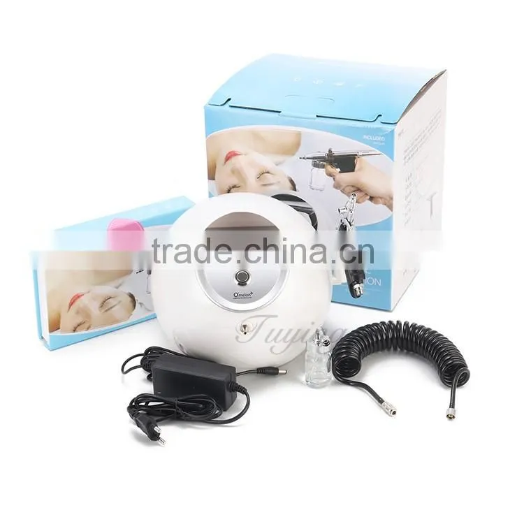 Home use water oxygen jet facial mini beauty machine for shrinking pores